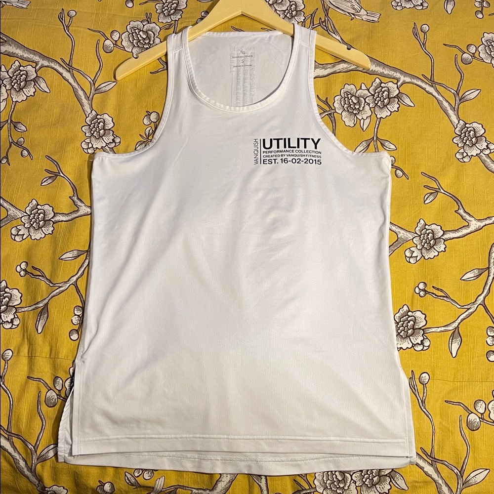 White Utility Tank Top-size M